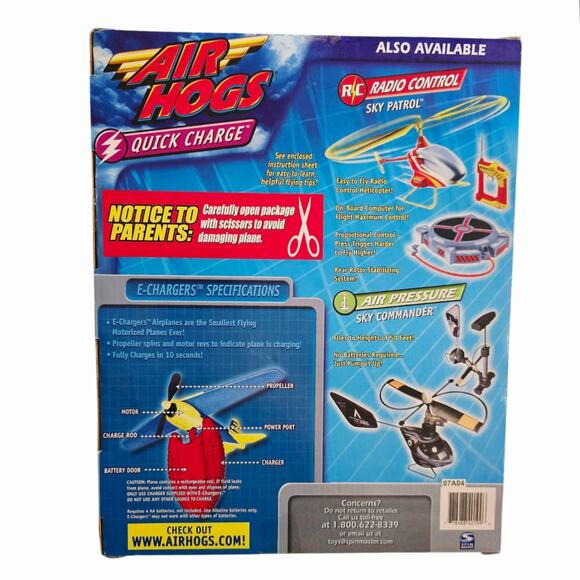 Vintage Air Hogs Quick Charge E Charger Micro Plane Spin Master NOS 1999 - Picture 2 of 4